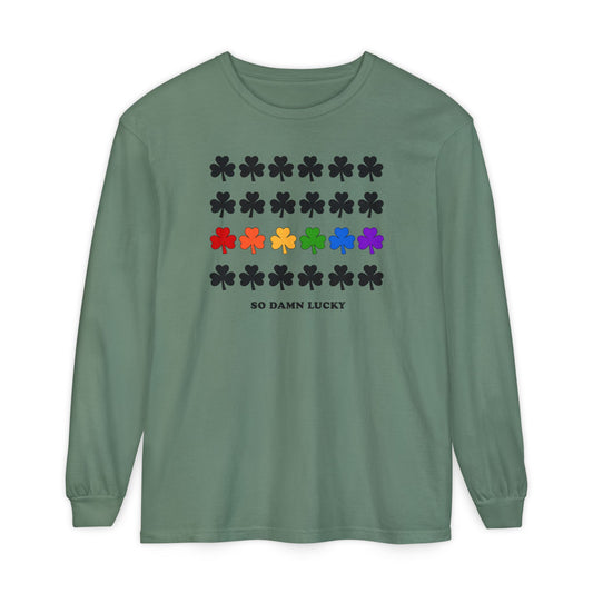 So Damn Lucky With Pride Long Sleeve Tee