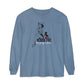 Black Cat Pin Up Long Sleeve Tee