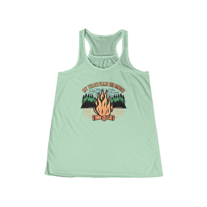 My Yellow Flame She Dances Flowy Tank