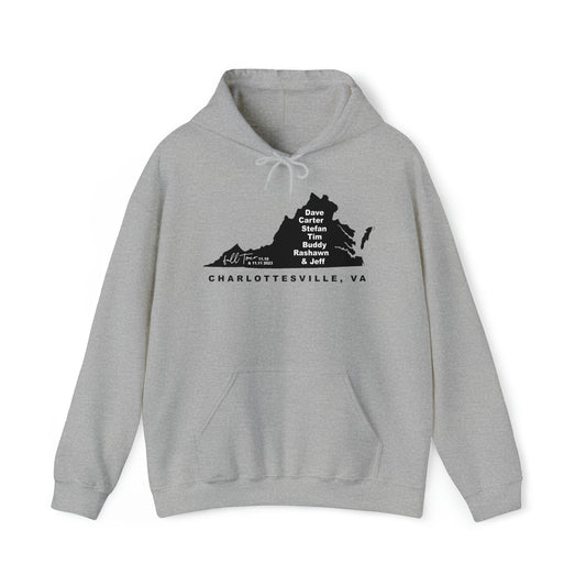 Virginia, Charlottesville Fall Tour 2023 Hoodie w/set list
