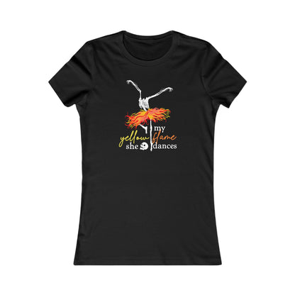 My Yellow Flame Halloween Dance Woman's Cut Tee