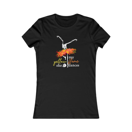 My Yellow Flame Halloween Dance Woman's Cut Tee