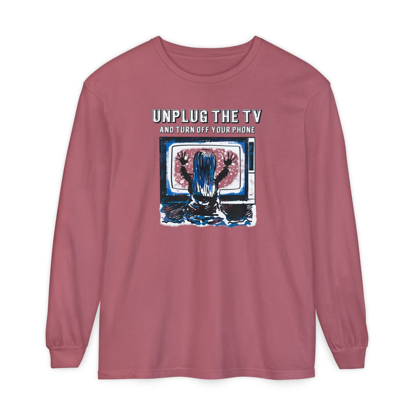 Unplug The TV Long Sleeve Tee