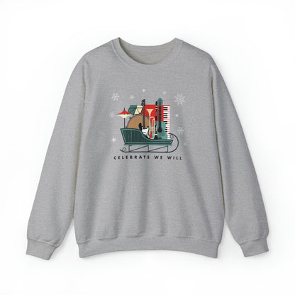 Celebrate Santa Sled Sweat Shirt