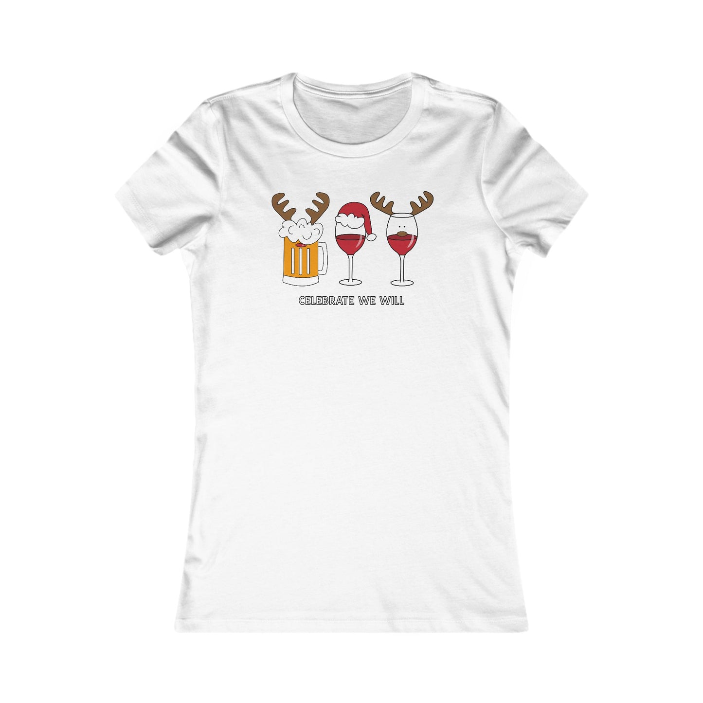 Celebrate With A Glass Woman's Cut Tee