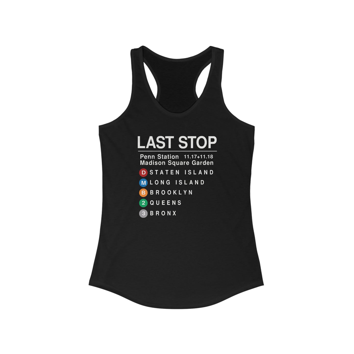 Last Stop 2023 Tank Top *With Setlist