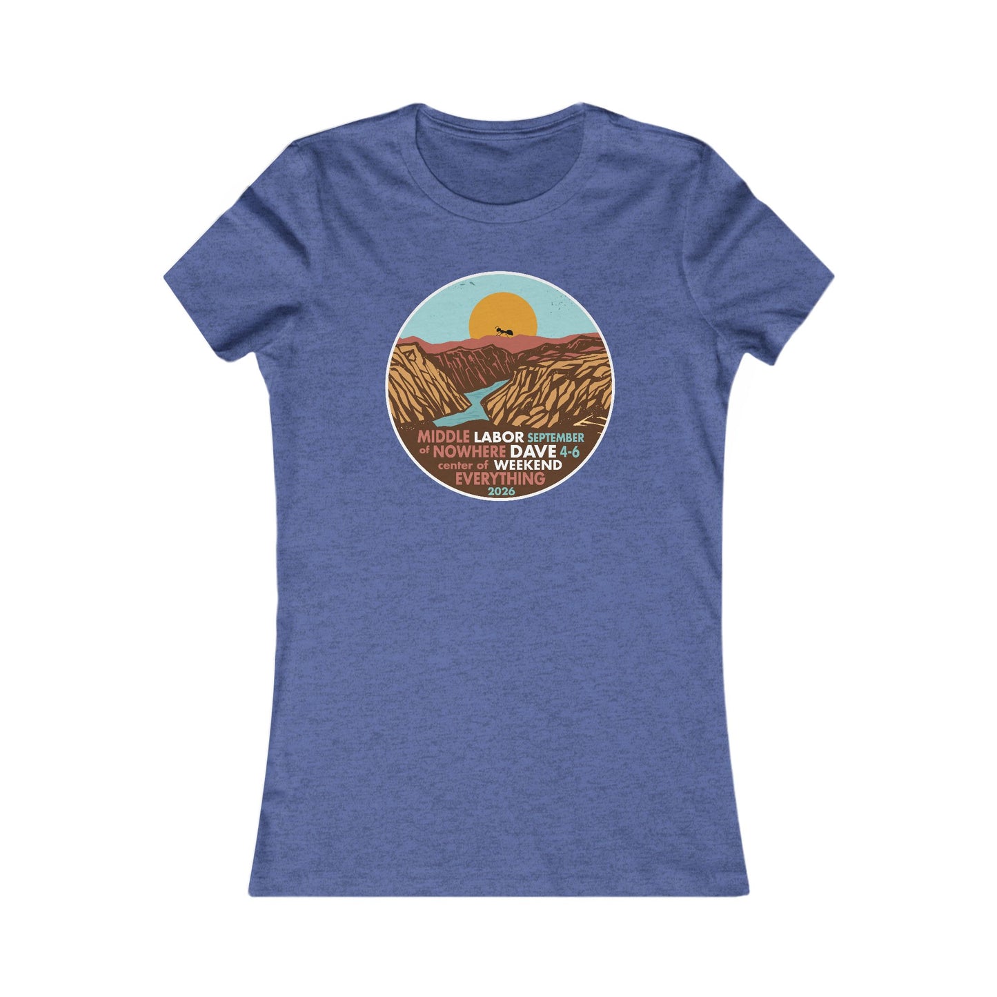 Middle of Nowhere Gorge 2026 Woman's Cut Tee