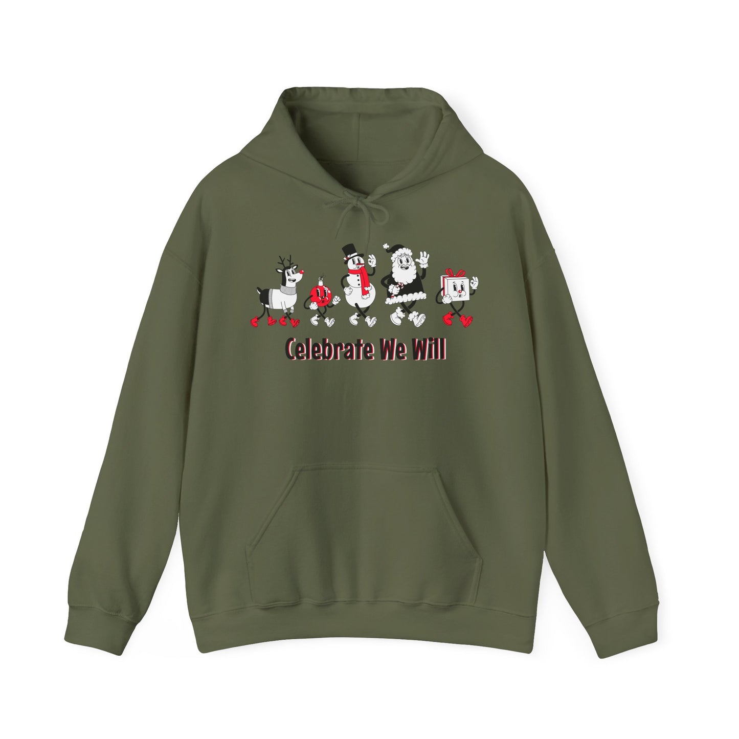 Celebrate We Will Holiday Vintage Hoodie