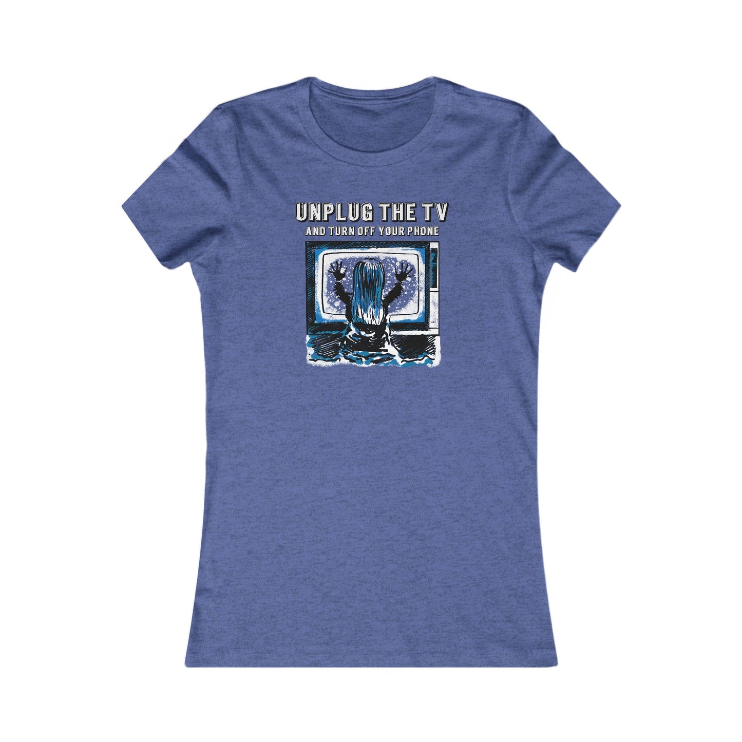 Unplug The TV Woman's Cut Tee