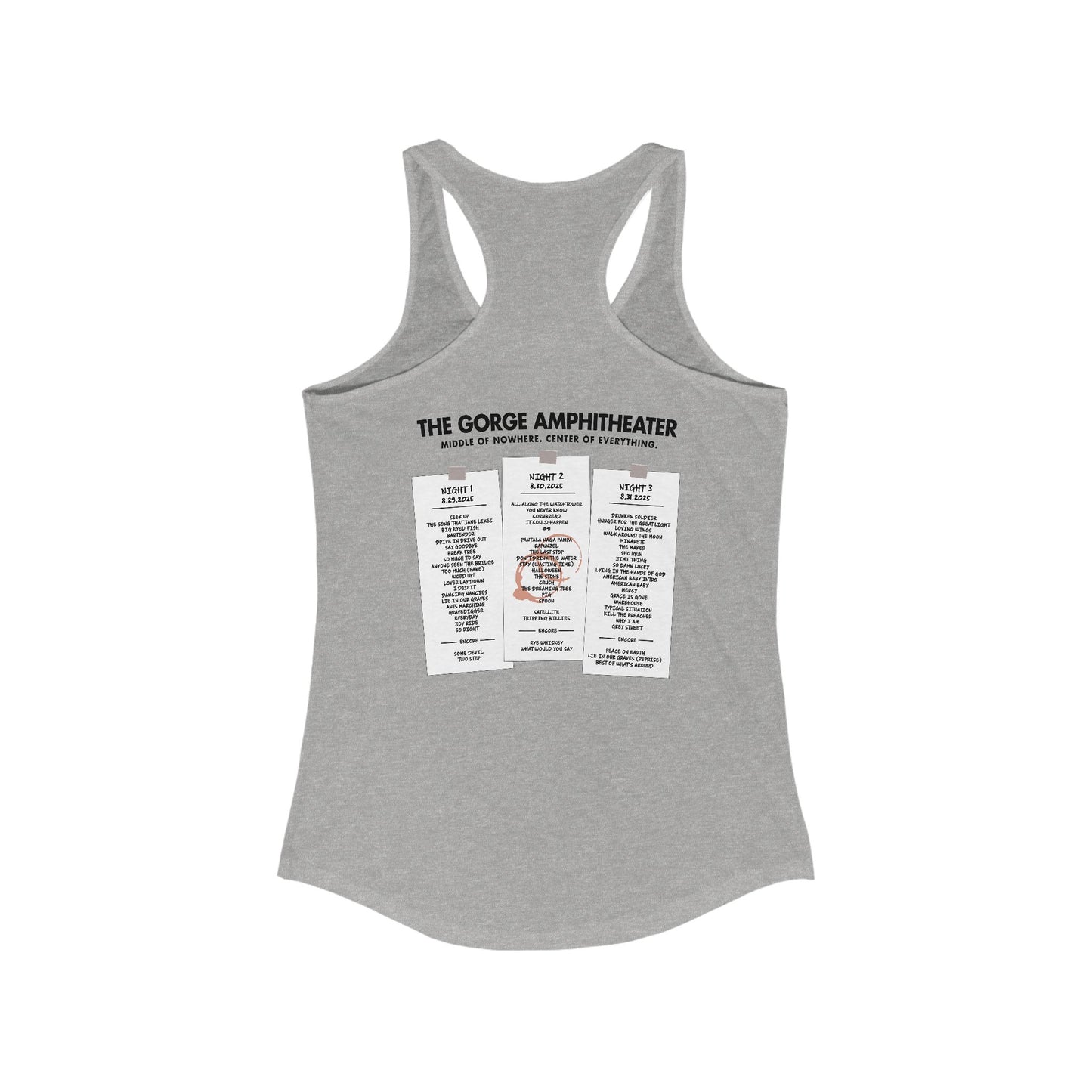 Stay Up Gorge 2025 Woman's Tank *With Set List
