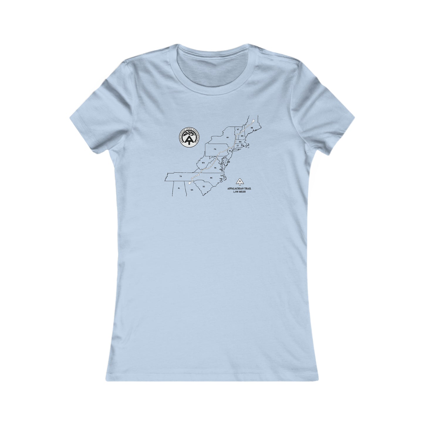 Appalachian Trail Map Women's Cut