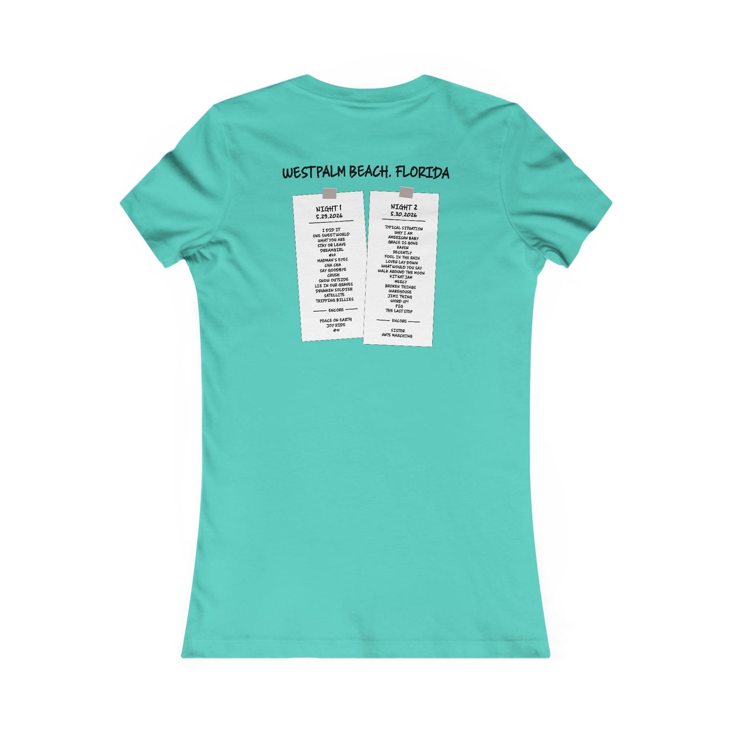 West Palm 2026 Woman's Cut Tee *With Set List