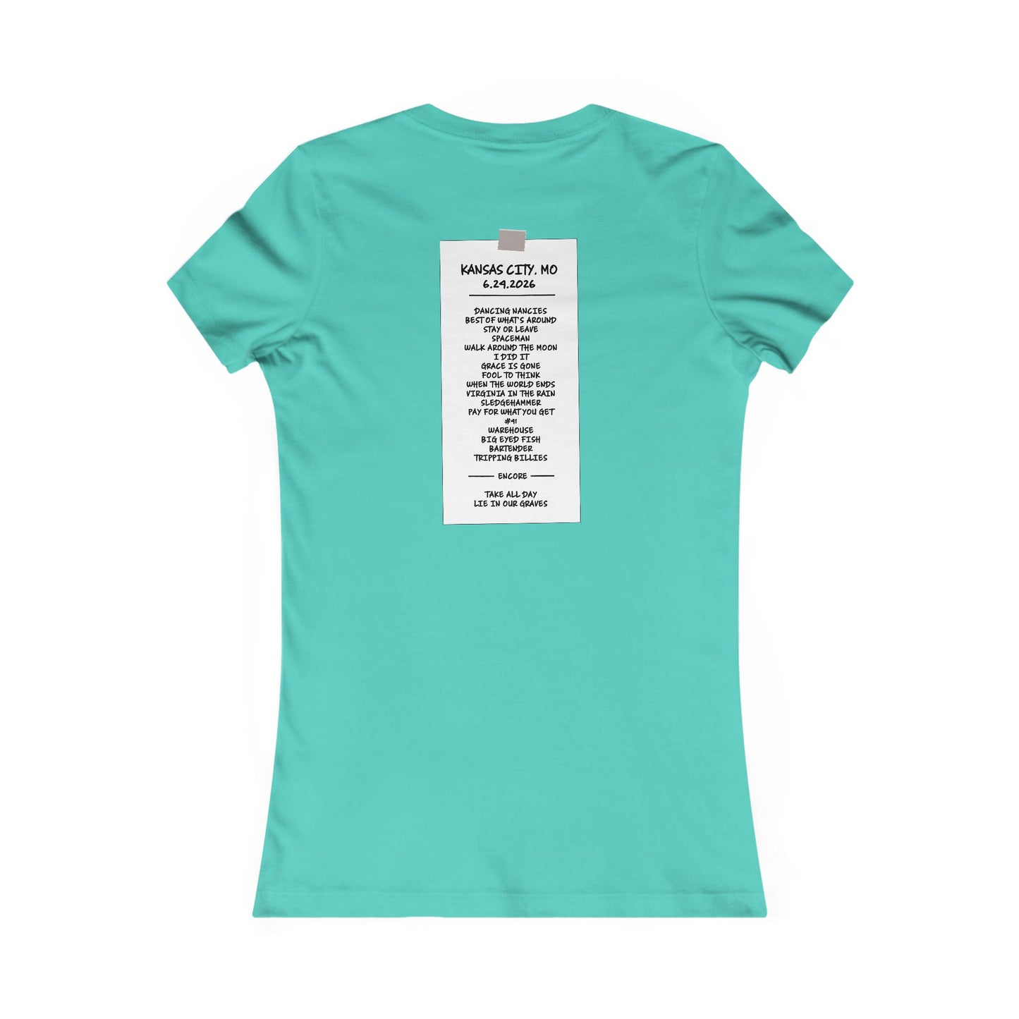 Riverside Missouri 2026 Woman's Cut Tee *With Set List