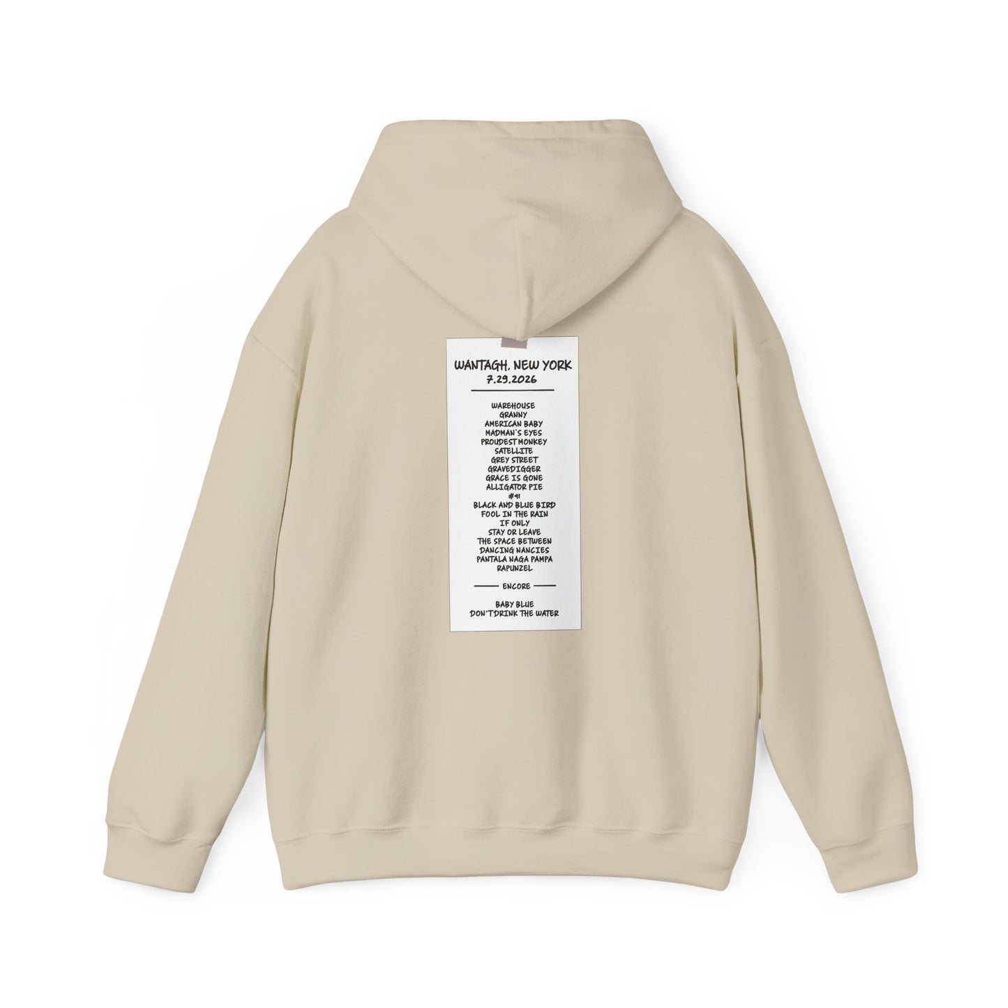 Jones Beach 2026 Hoodies RAIN DATE *With Setlist