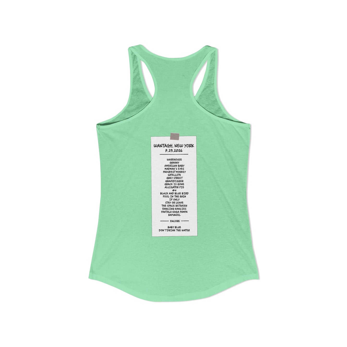 Jones Beach 2026 Woman's Tank RAIN DATE *With Setlist