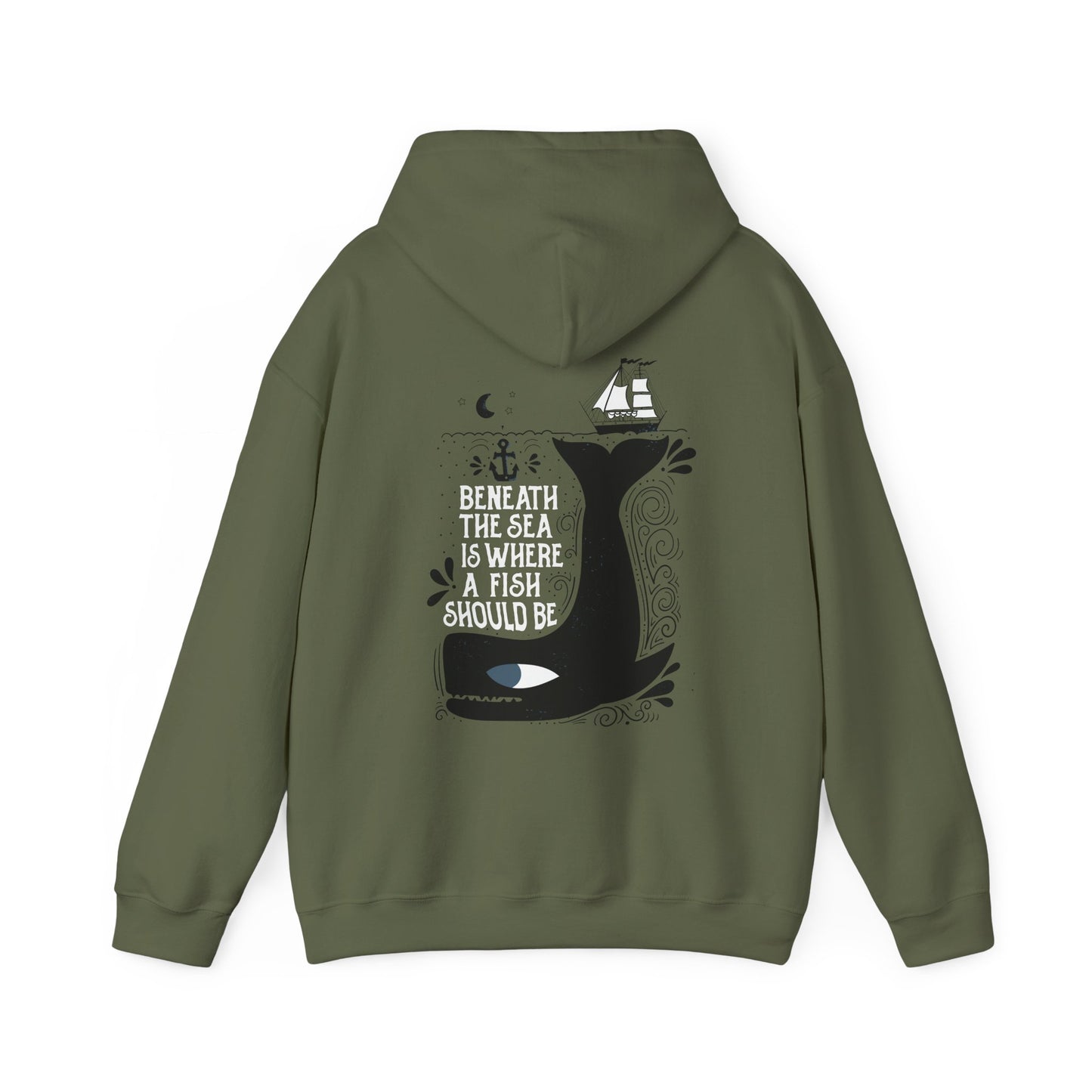 Beneath the Sea front & back Hoodie