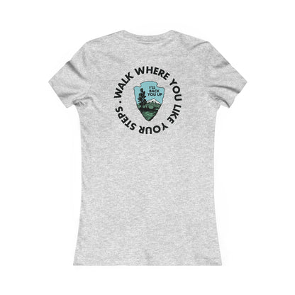 Save Our National Parks I'll Back You Up *front & back Women's Cut Tee