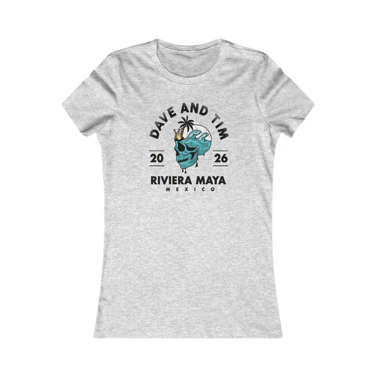 D&T Skull Palm Trees 2026 Woman's Cut Tee *With Set List
