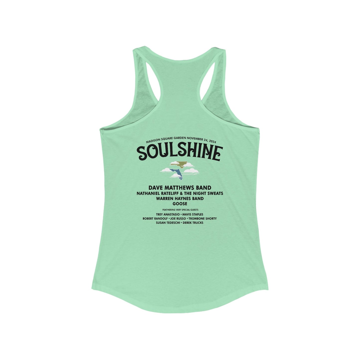Soulshine 2024 With Line Up On Back Tank Top