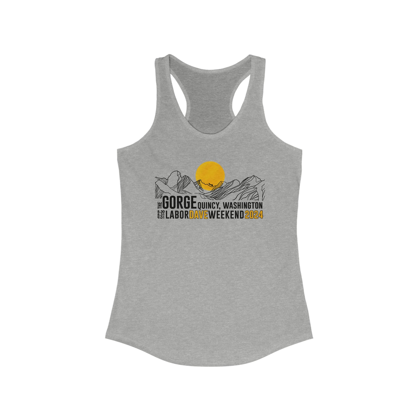 The Gorge Line Art 2024 Tank Top W/set list