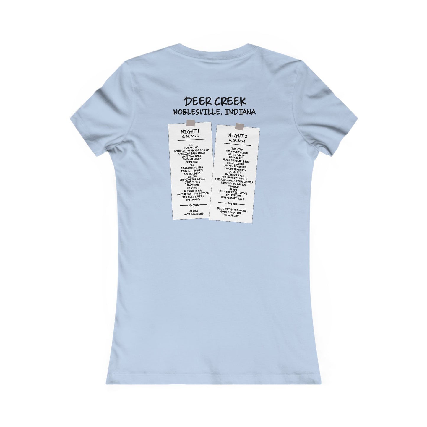 Creekend 2026 Woman's Cut Tee *With Set List