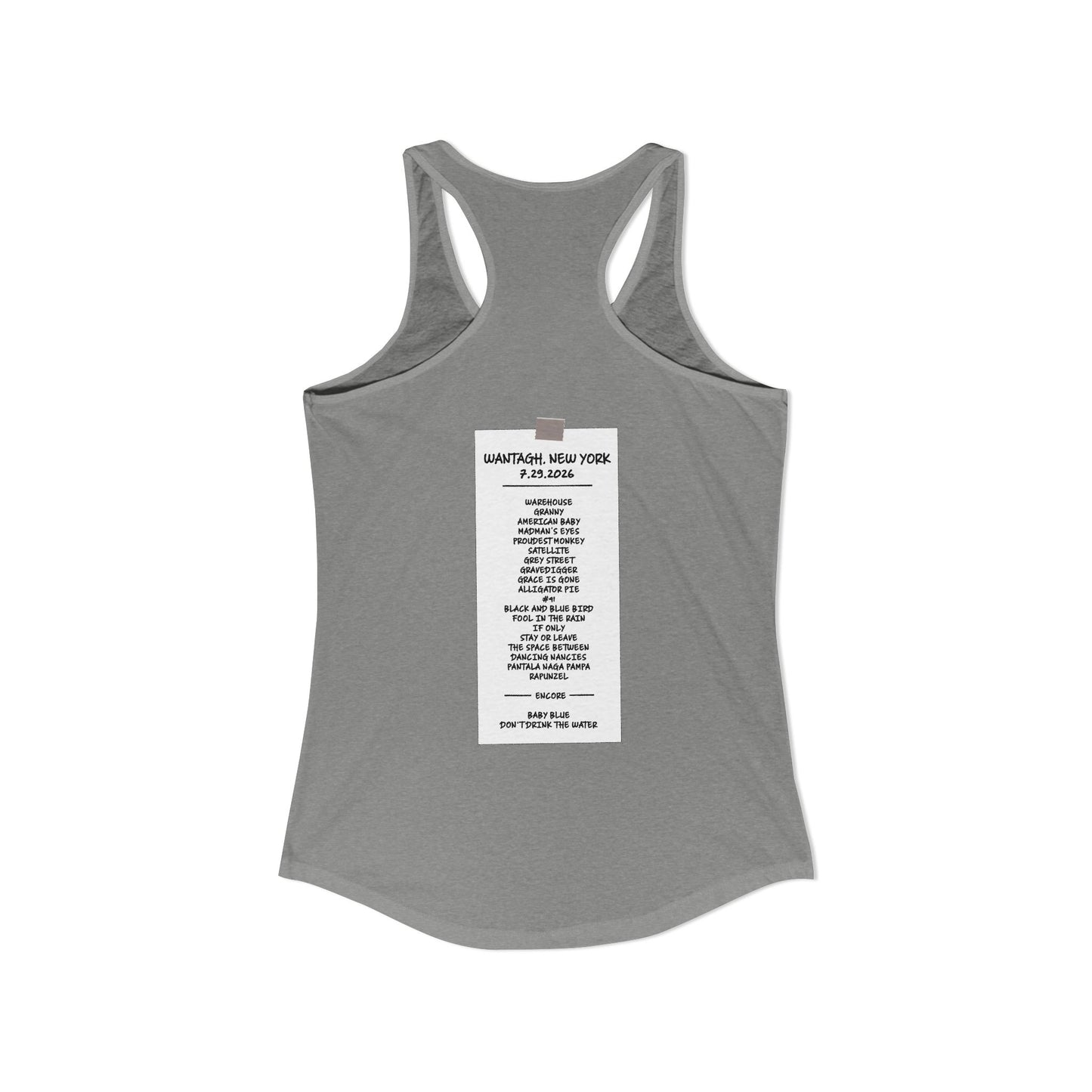 Jones Beach 2026 Woman's Tank RAIN DATE *With Setlist