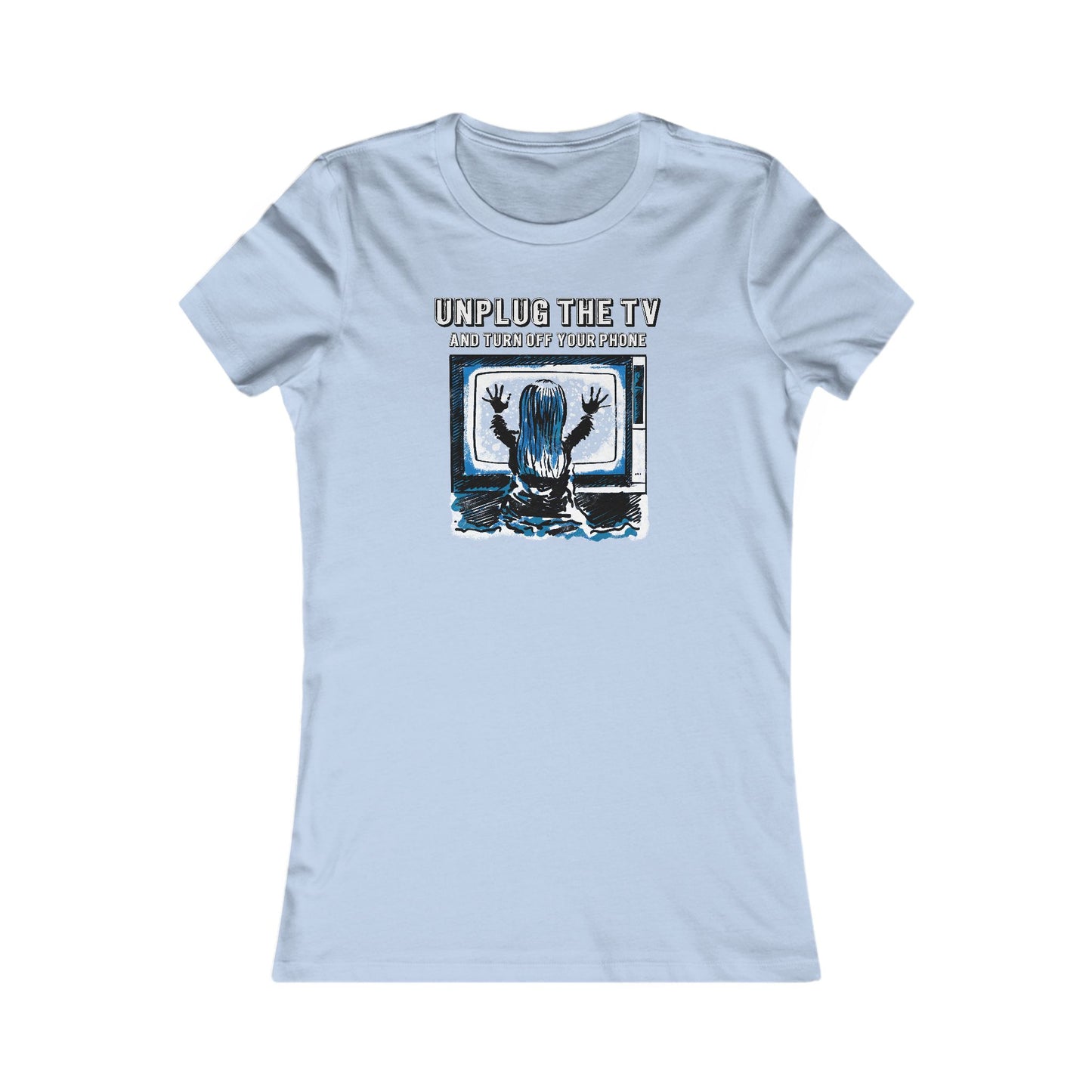 Unplug The TV Woman's Cut Tee