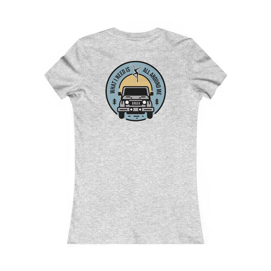 Jimi Jeep *With Back Print Women's Cut Tee
