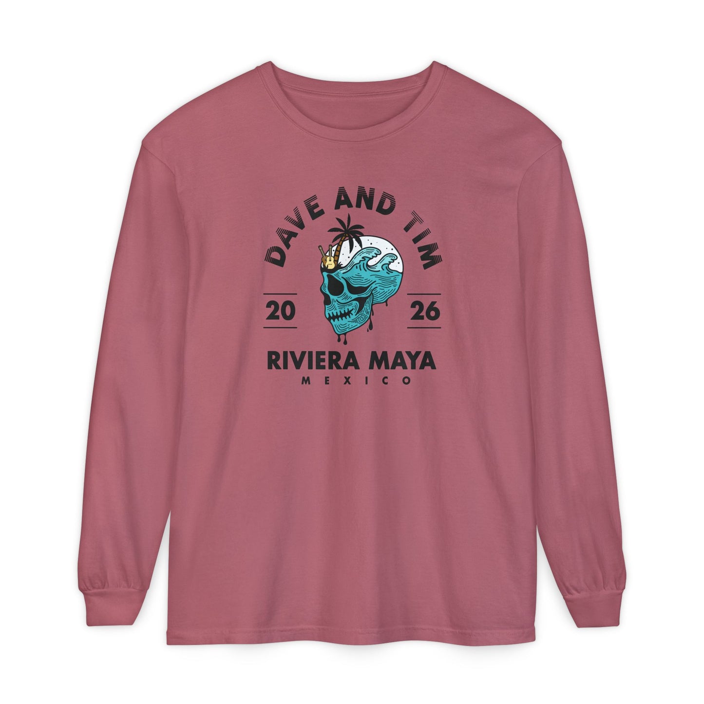 D&T Skull Palm Trees 2026 Long Sleeve Tee *With Set List