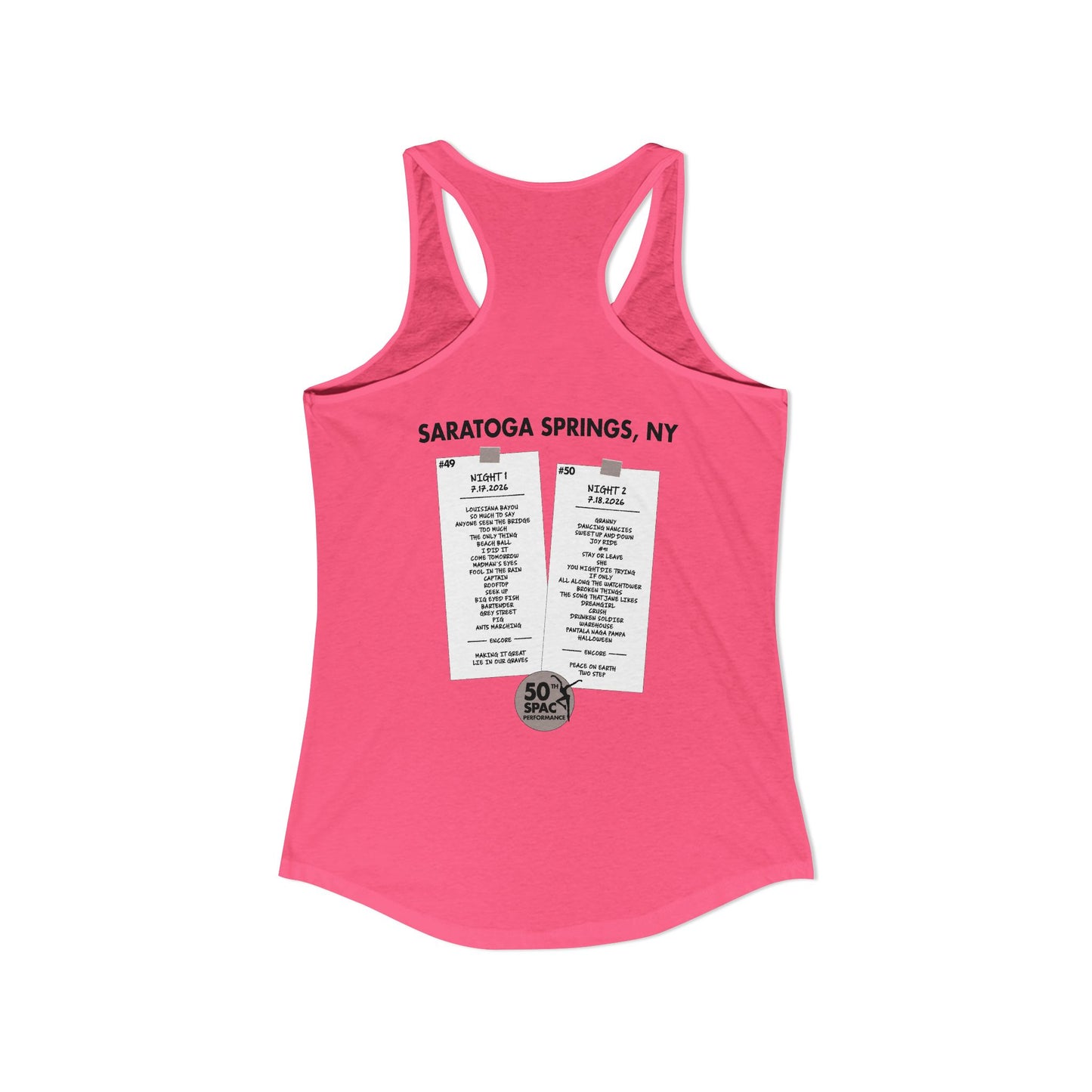 SPAC Weekend 2026 Woman's Tank *With Set List