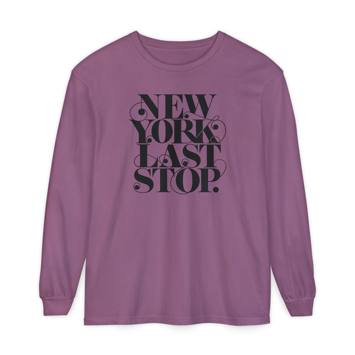 Last Stop Script 2026 Long Sleeve Tee