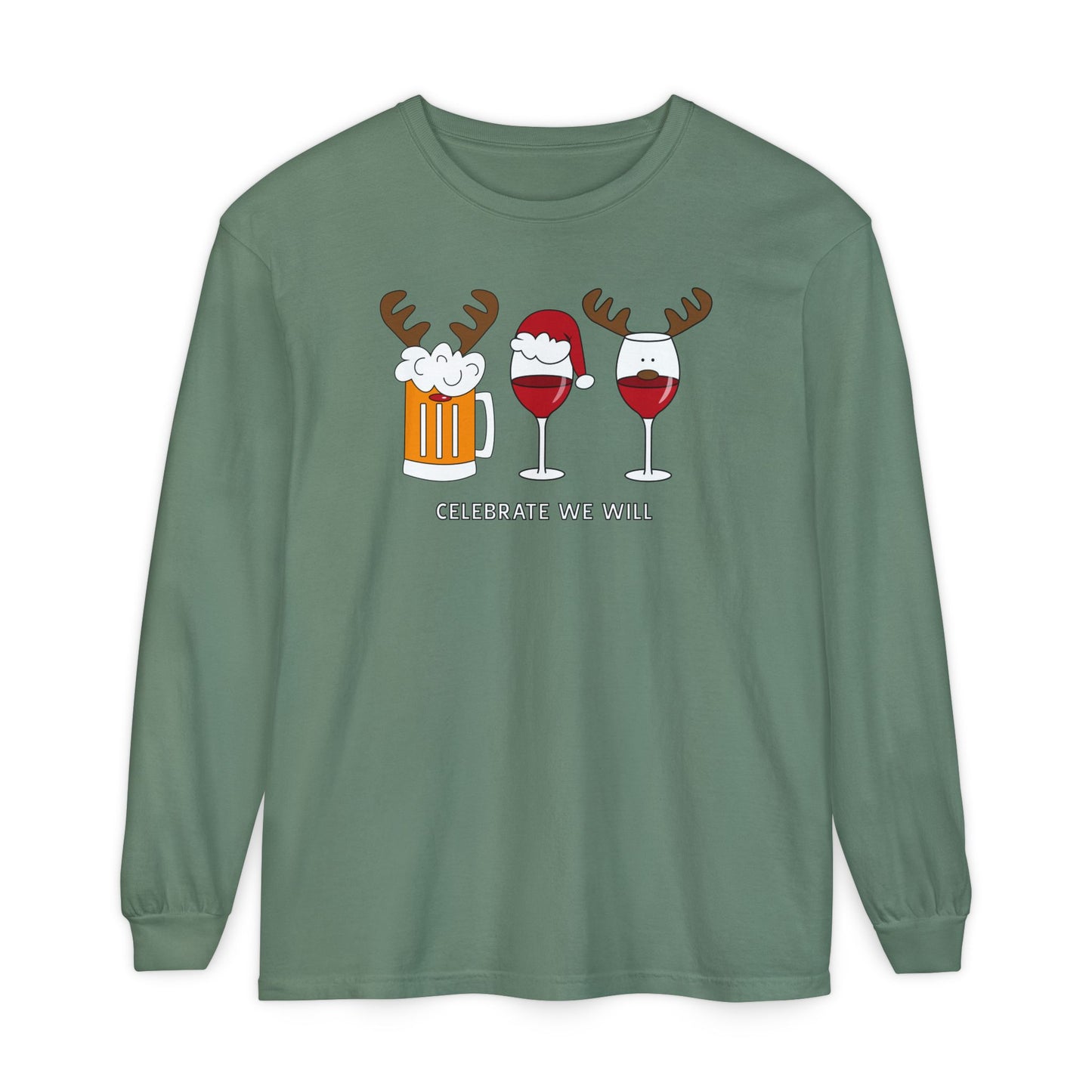 Celebrate With A Glass Long Sleeve Tee