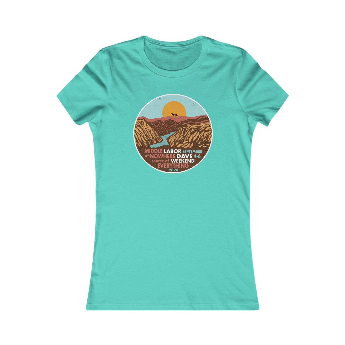 Middle of Nowhere Gorge 2026 Woman's Cut Tee