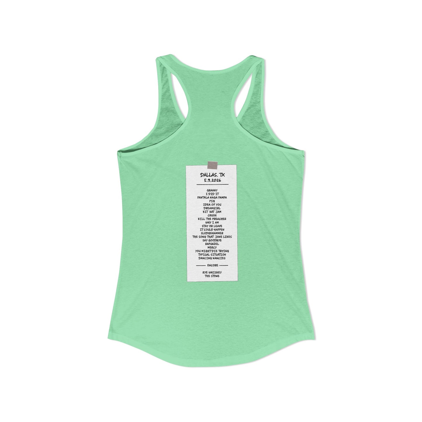 Dallas 2026 Woman's Tank *With Set List