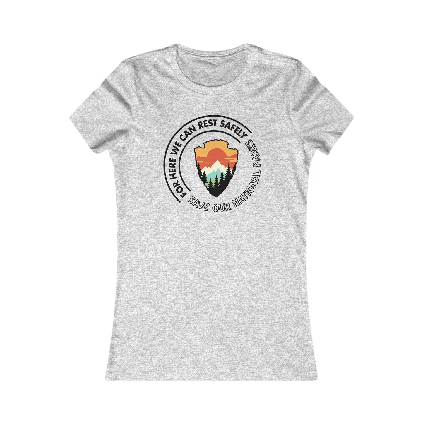 National Parks Rest Safely Woman's Cut Tee