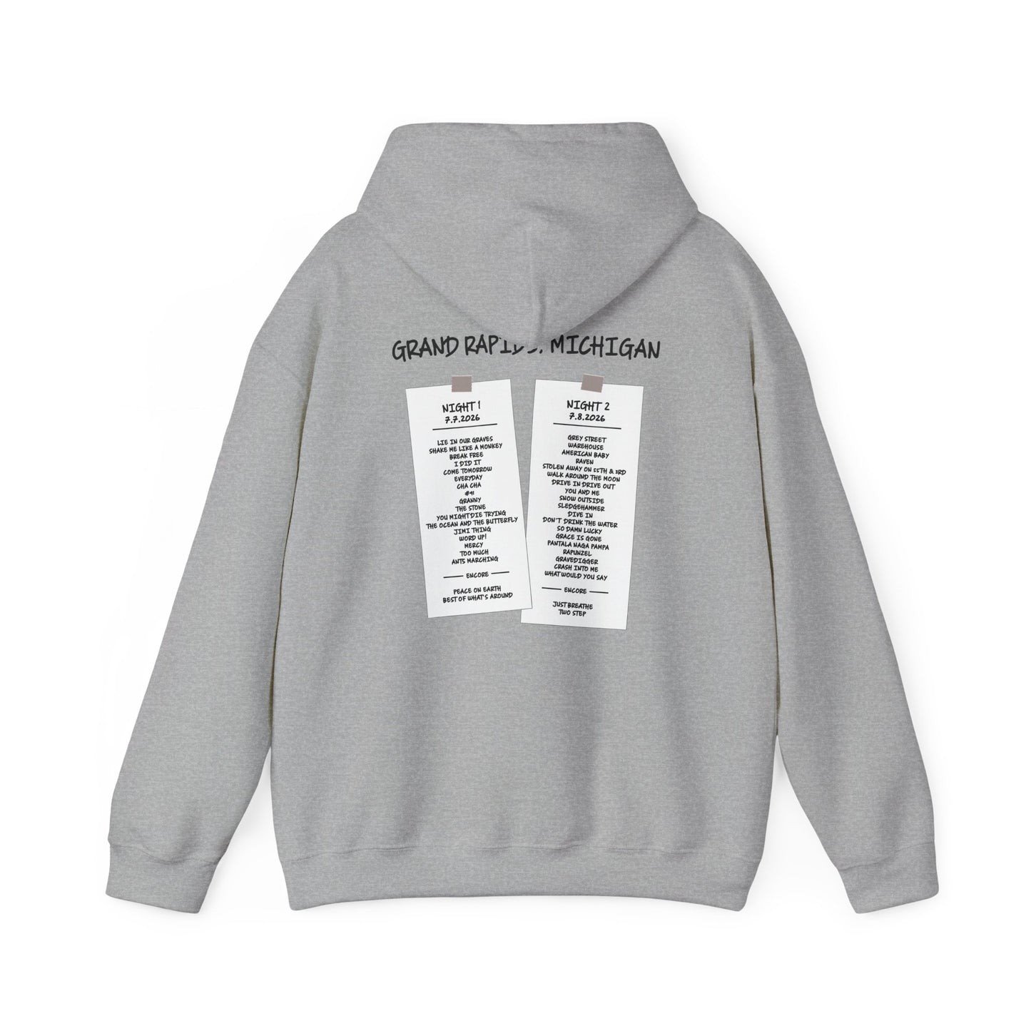 Grand Rapids 2026 Hoodies *With set List