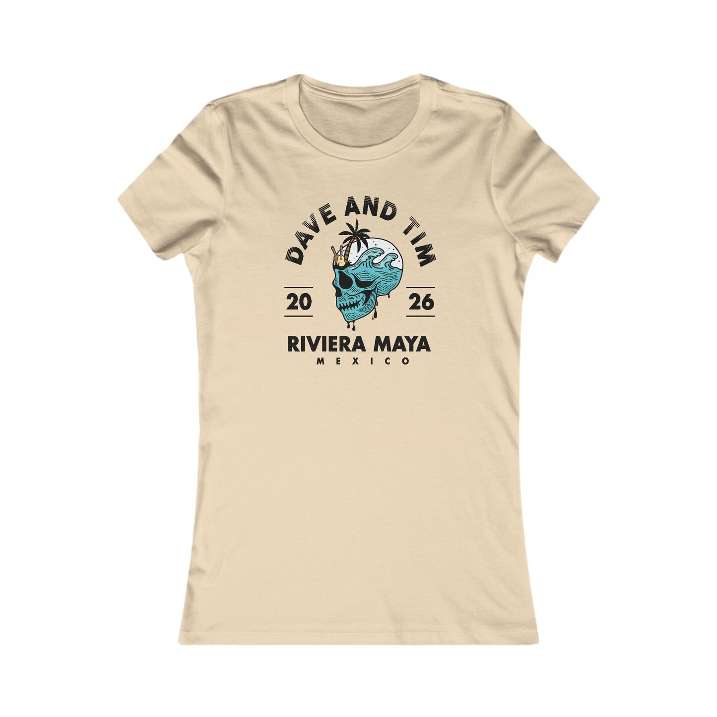 D&T Skull Palm Trees 2026 Woman's Cut Tee *With Set List