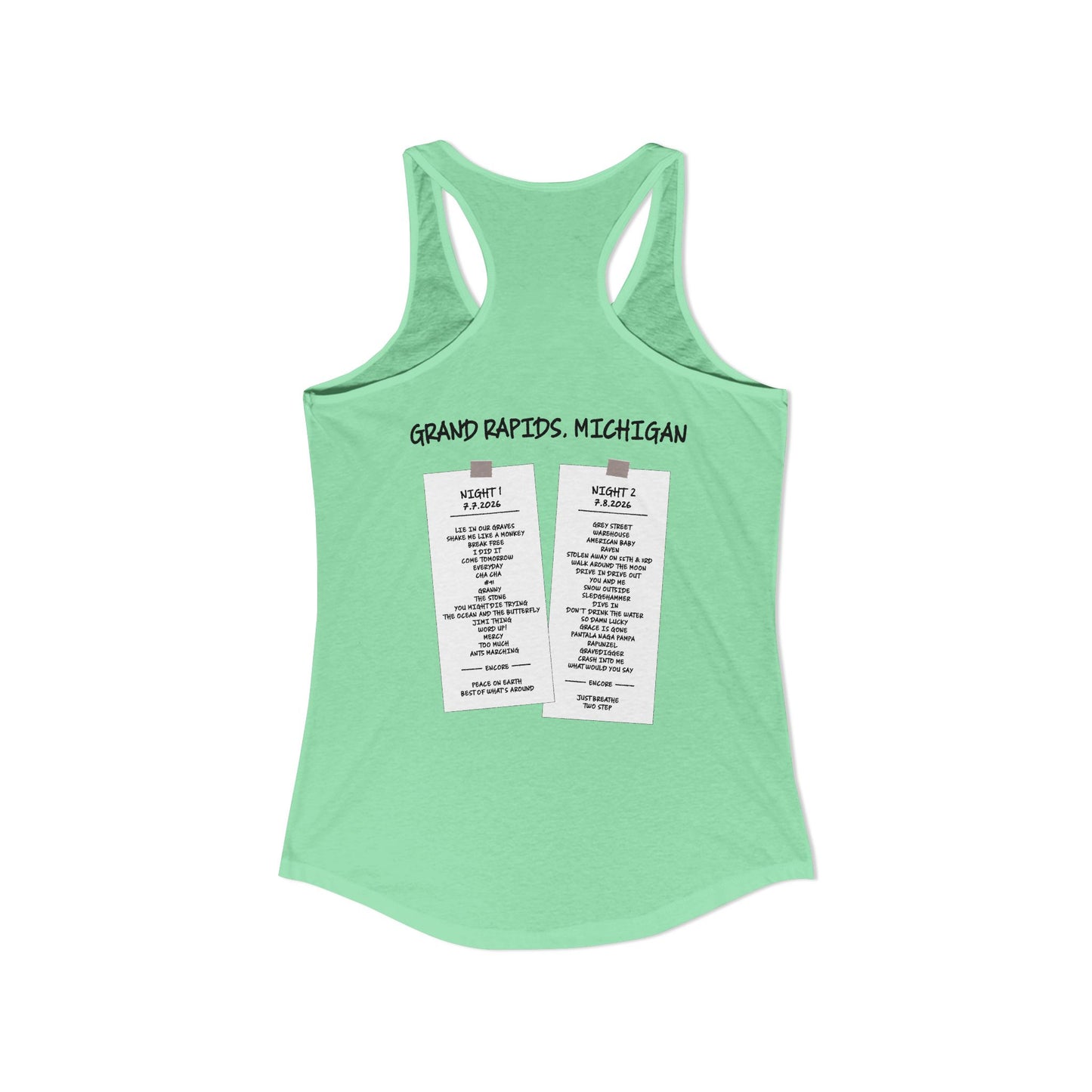 Grand Rapids 2026 Woman's Tank *With set List