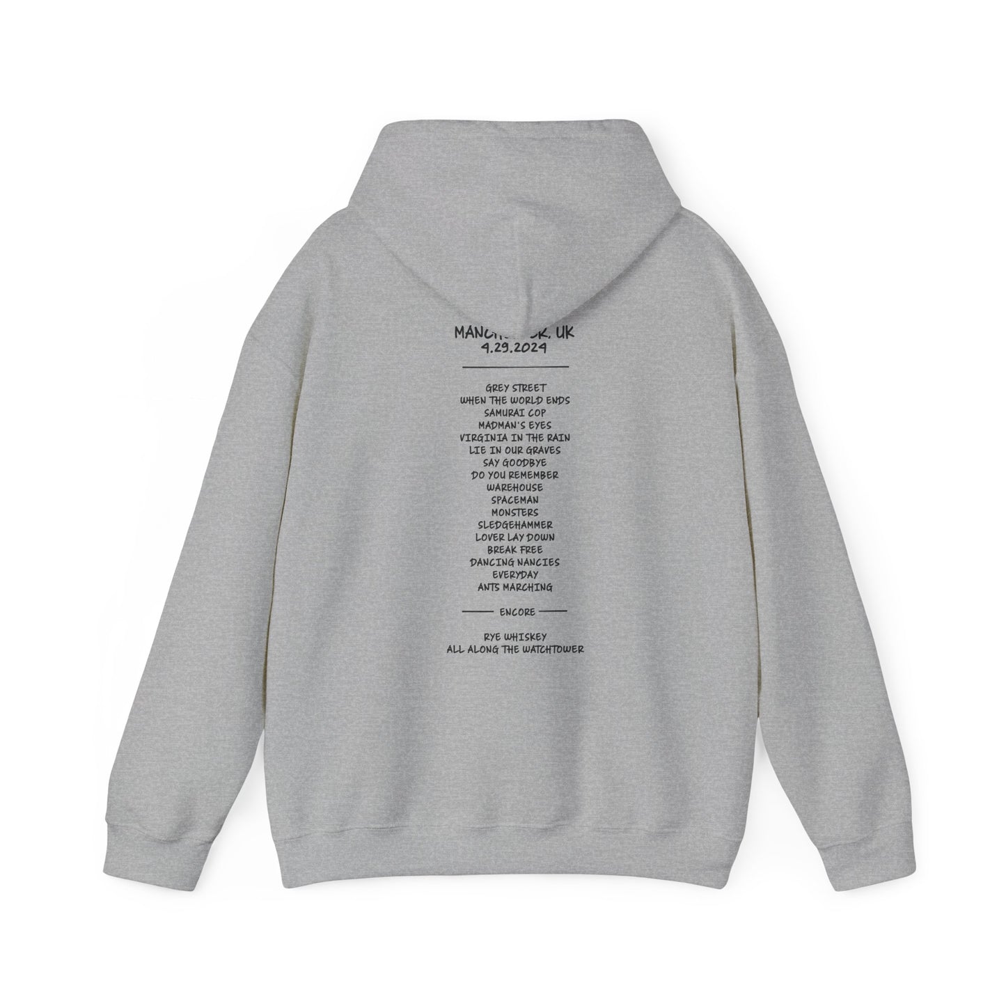 England Europe 2024 Hoodie w/set list