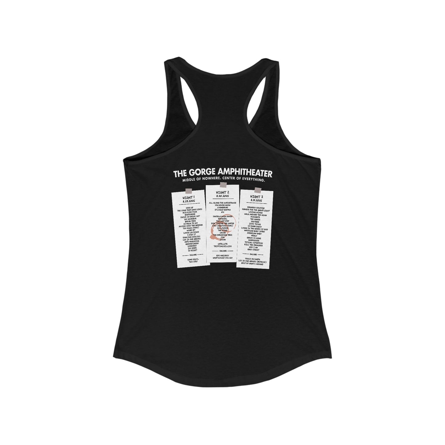 Middle Of Nowhere 2025 Tank Top*with list