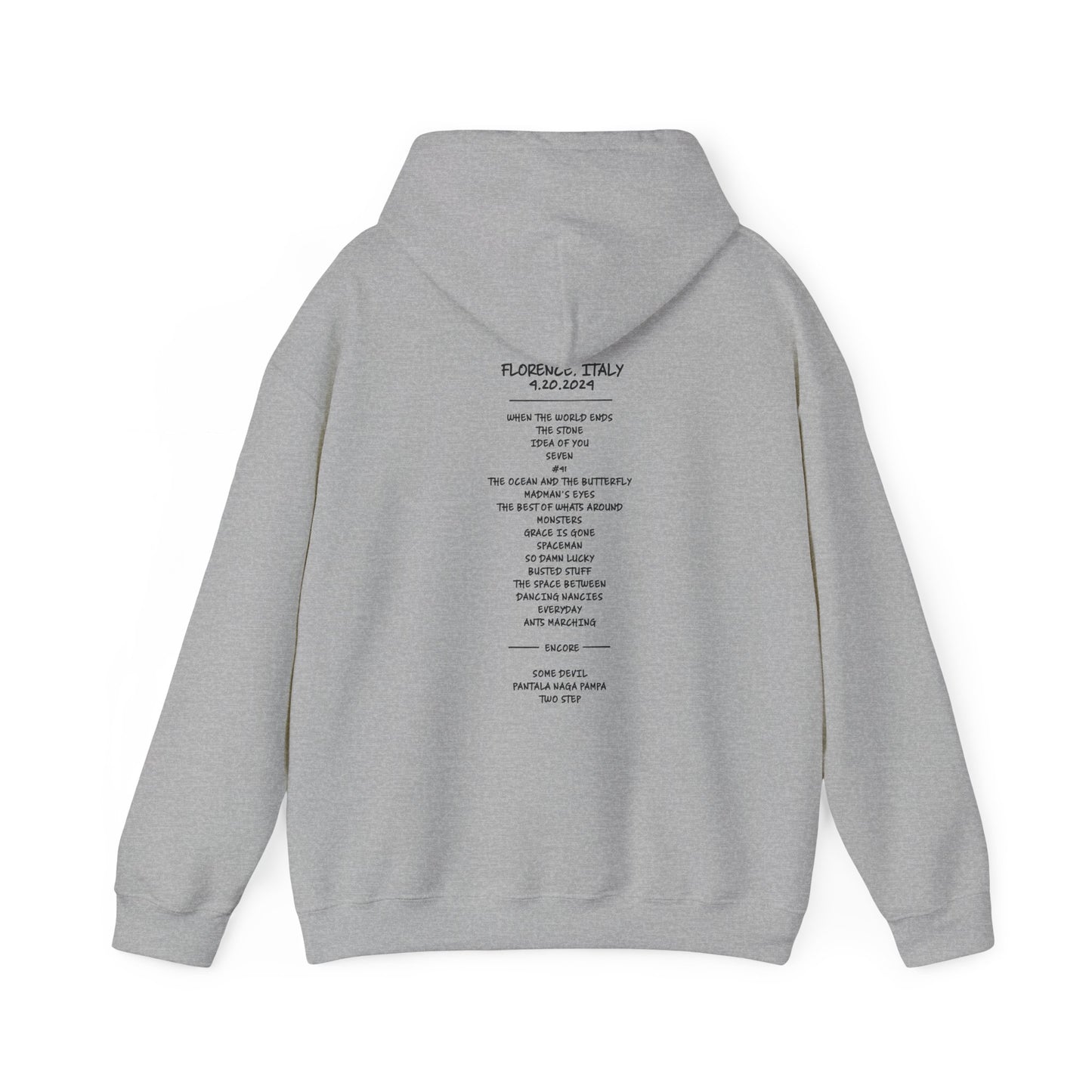 Italy Europe 2024 Hoodie w/set list