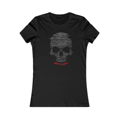 Halloween Skull Lyrics Women's Cut