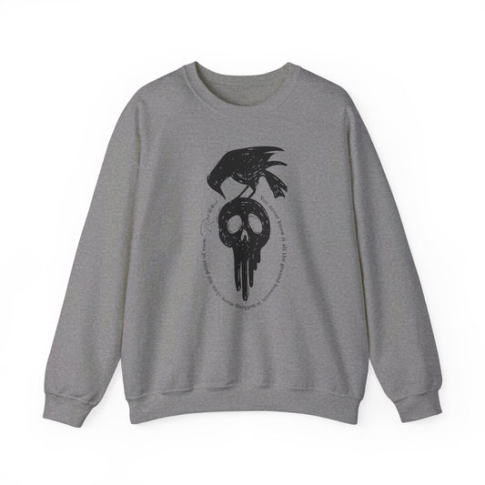Halloween Raven Crew Neck Sweatshirt