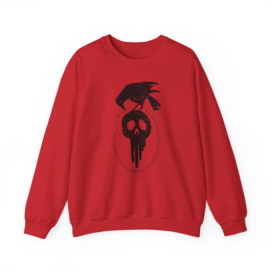 Halloween Raven Crew Neck Sweatshirt
