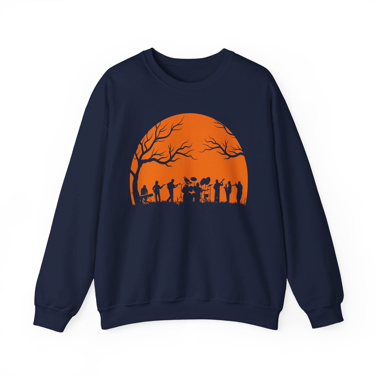 Halloween Moon Crew Neck Sweatshirt