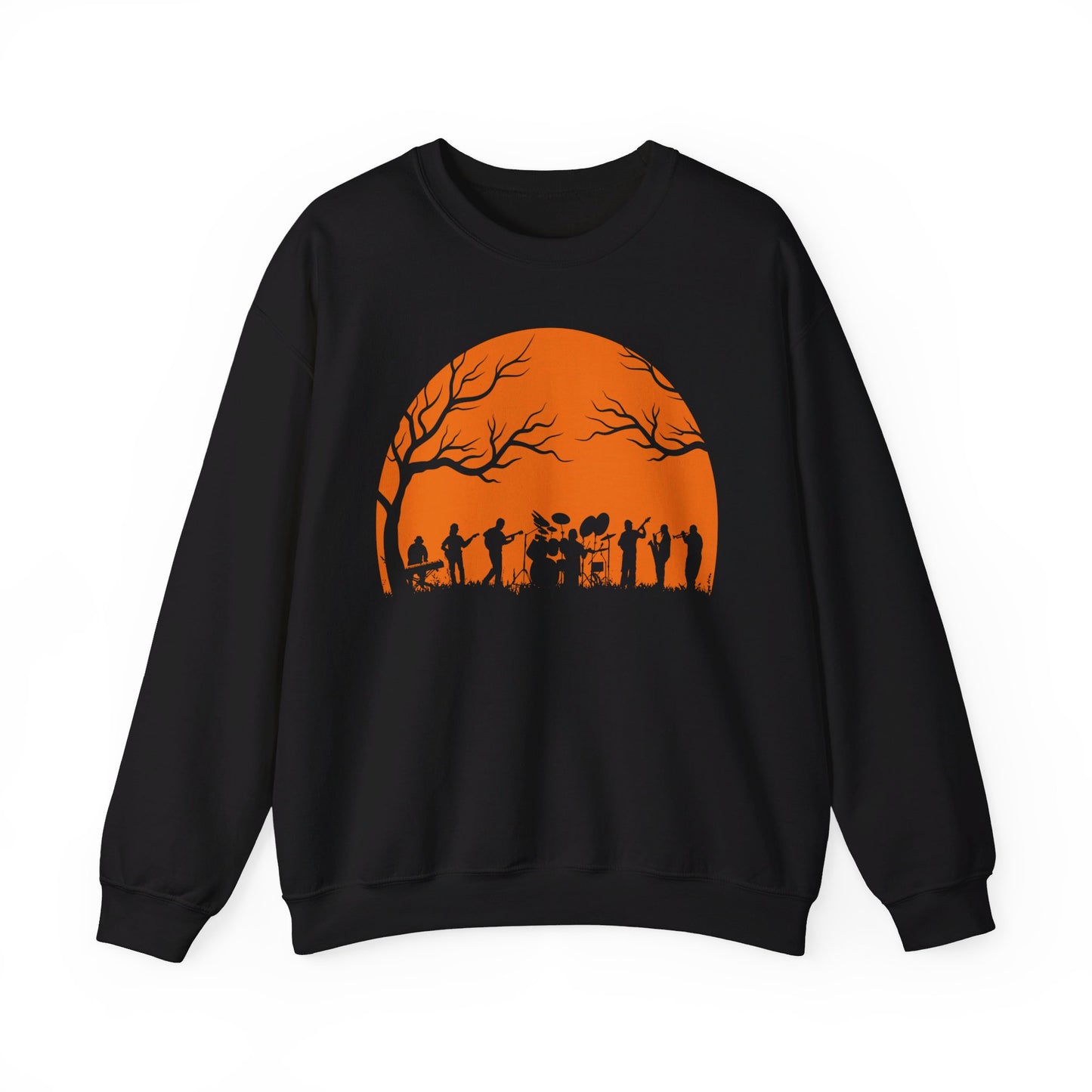 Halloween Moon Crew Neck Sweatshirt