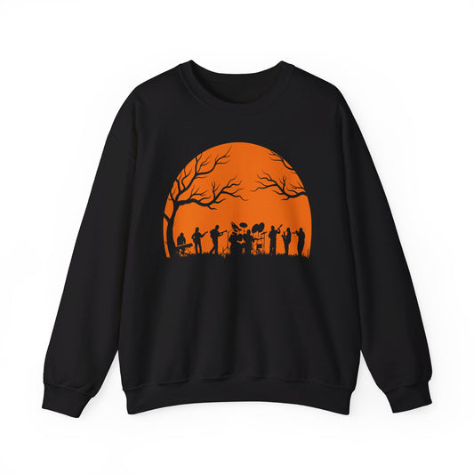 Halloween Moon Crew Neck Sweatshirt
