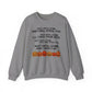 Halloween Lyrics Pumpkin Crew Neck Sweatshirt
