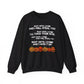 Halloween Lyrics Pumpkin Crew Neck Sweatshirt