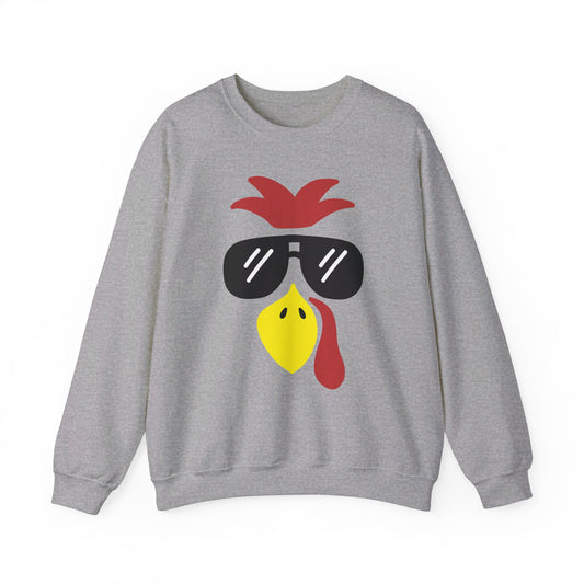 Turkey Face Crew Neck Sweatshirt